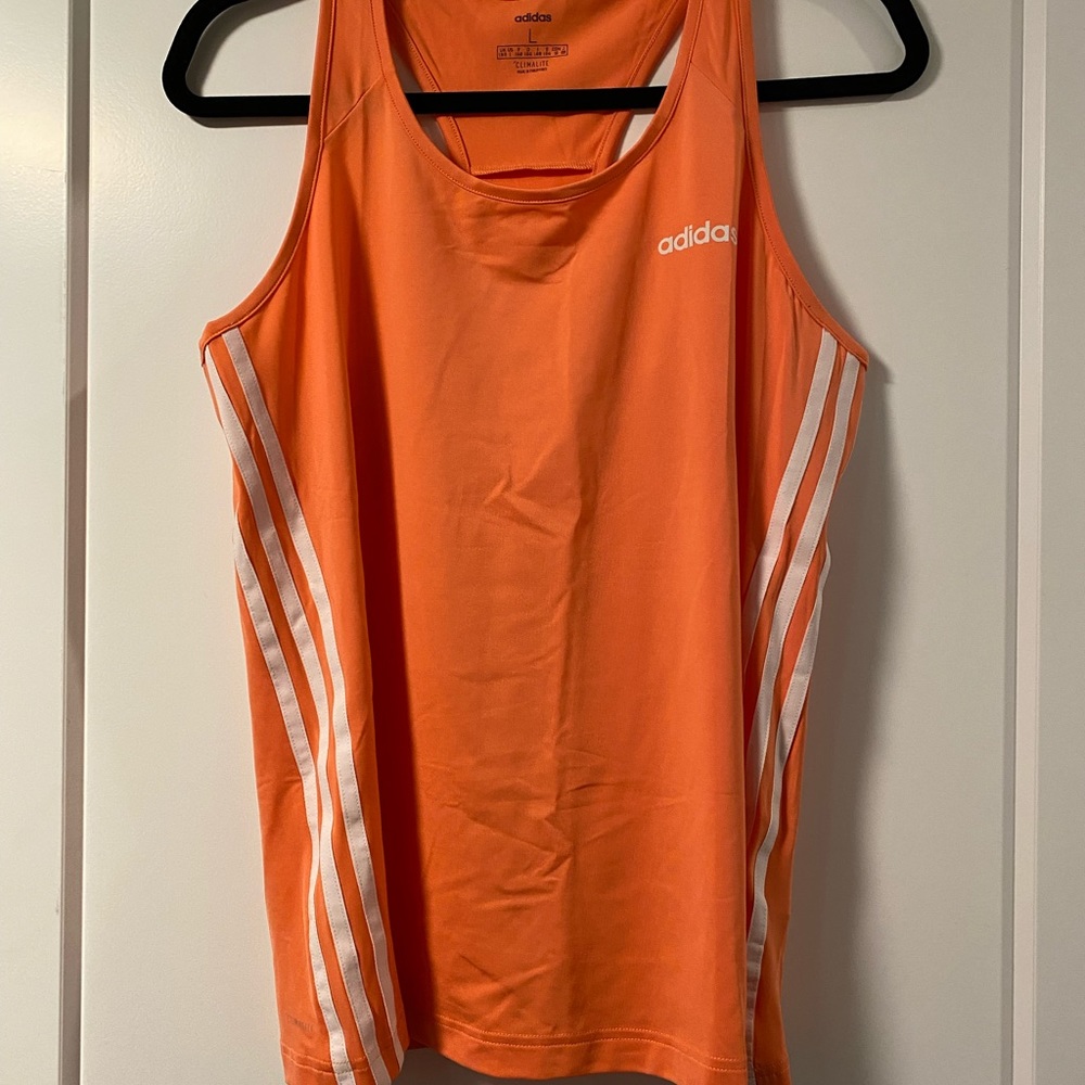 Adidas Orange Workout Tank Top